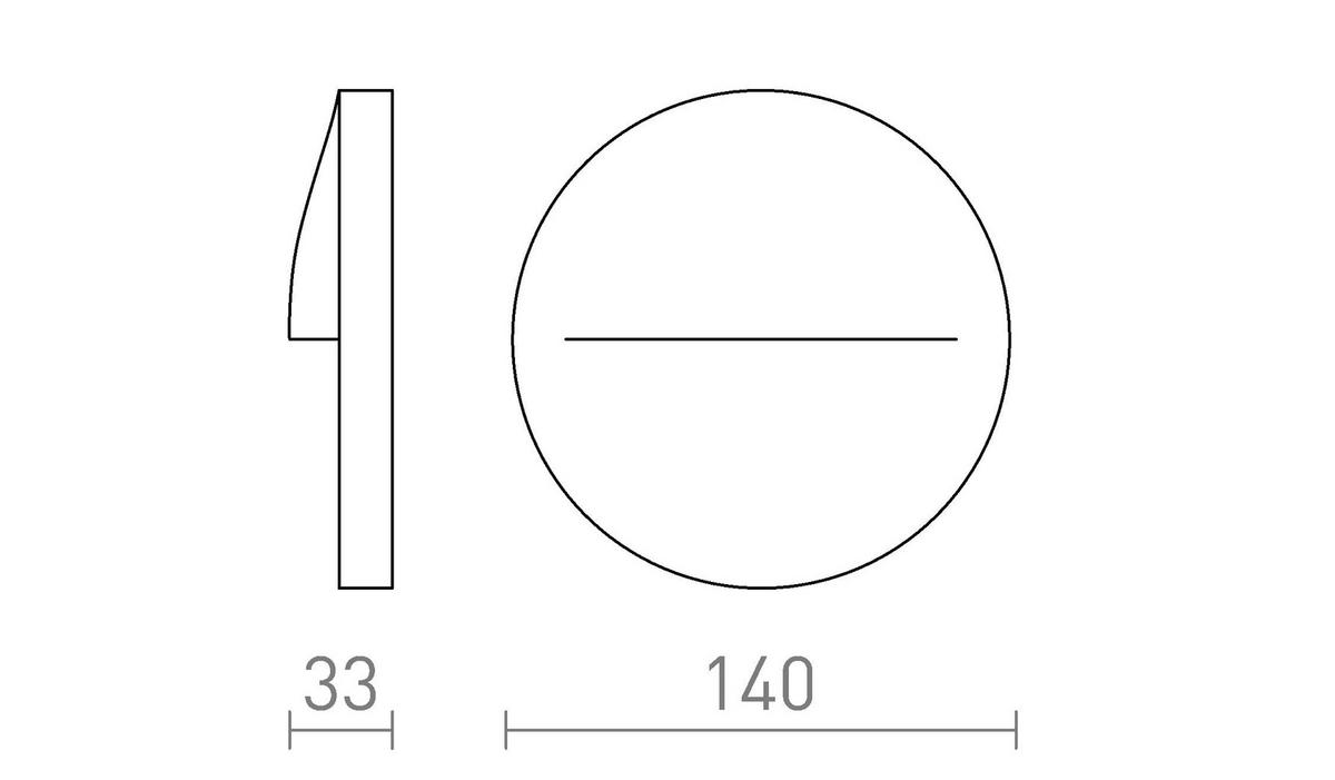 AUSSENLEUCHTE BOBO R Anthrazitgrau 3 W IP65 - Grau, Metall (35/14/30cm) - Rendl