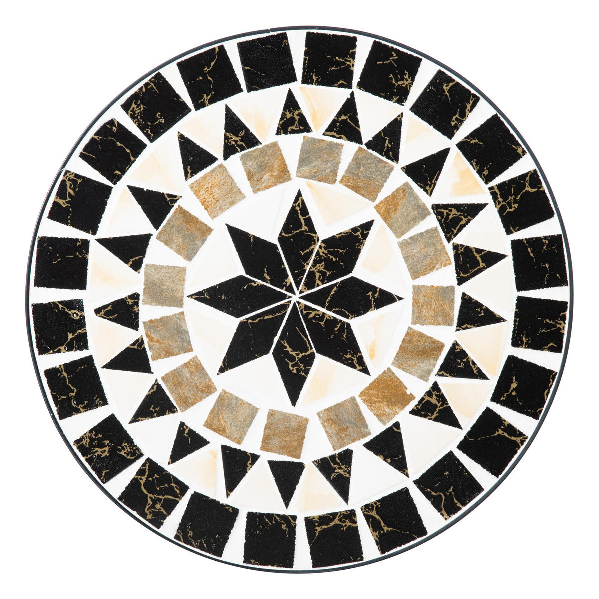 PFLANZENSTÄNDER, Metall, Schwarz+Weiß+Gelb - Multicolor, Metall (36/67/36cm) - Outsunny