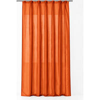 VORHANG Kräuselband 140/245 cm Orange Wildseiden Optik - Dunkelorange, Textil (140/245cm) - TiborTex