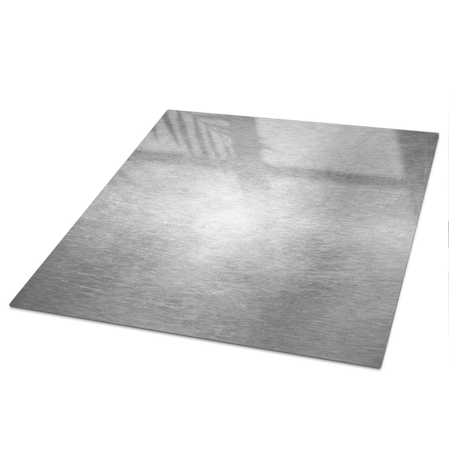 TISCHPLATTE 120x60 cm – Metallischer Glanz - Grau, Glas (120/60/0.4cm) - Wallfluent