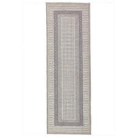 KURZFLORTEPPICH Waschbar NORA, mit Bordüre, Grau, 78 x 300 cm - Grau, Textil (300/78cm) - KADIMA DESIGN