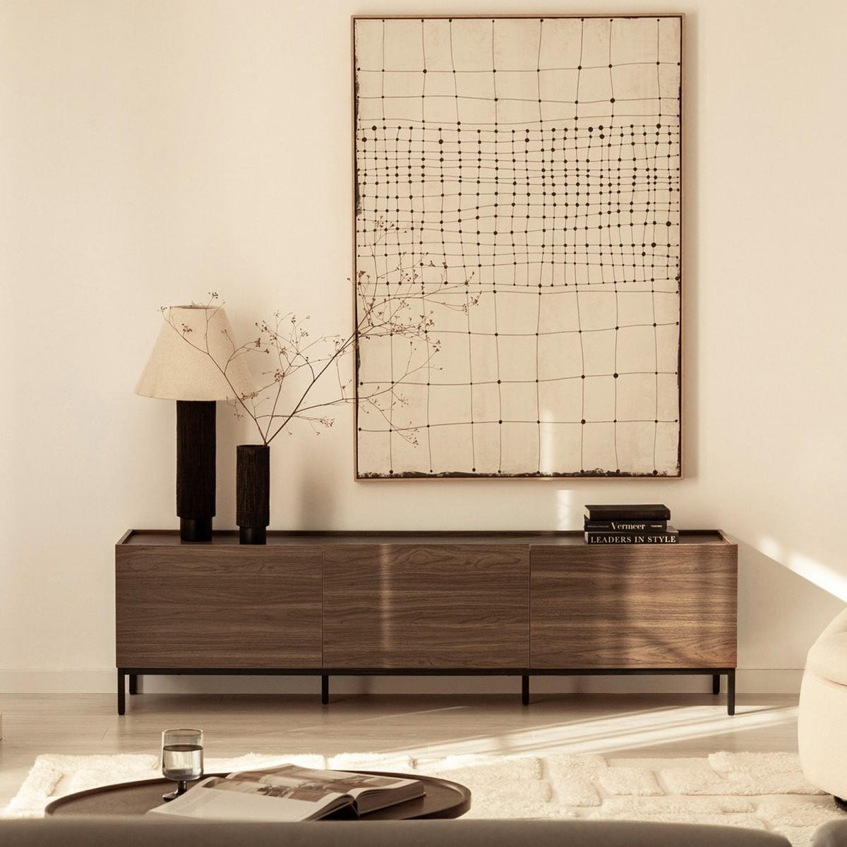 TV-ELEMENT Peyton Walnuss 180 cm x 50 cm - Walnussfarben, Holzwerkstoff (180/50/40cm) - Klast Home