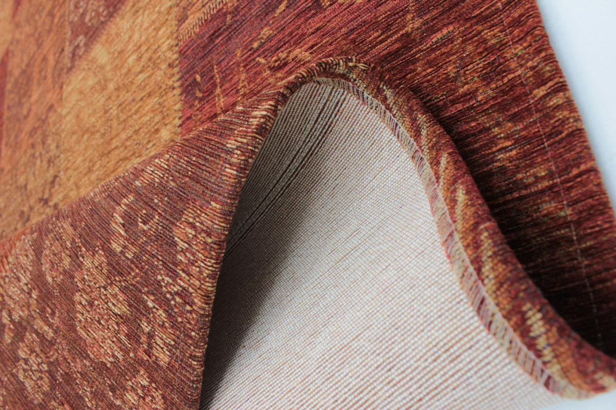 TEPPICH Jacquard-Vintage, elegant COQUET OPAL, Orange 155x230 cm - Orange, Textil (155/230cm) - KADIMA DESIGN