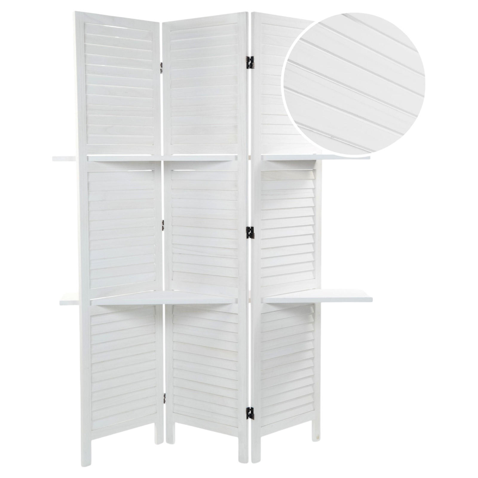 Design Delights Raumteiler Weiß 120x170x22 cm
