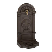STANDBRUNNEN - Dunkelbraun, Metall (32/39/82.5cm) - Relaxdays