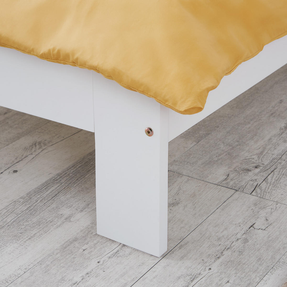 HOLZBETT 90/200 cm weiß - Weiß, Holz (90/200cm) - Homestyle4u