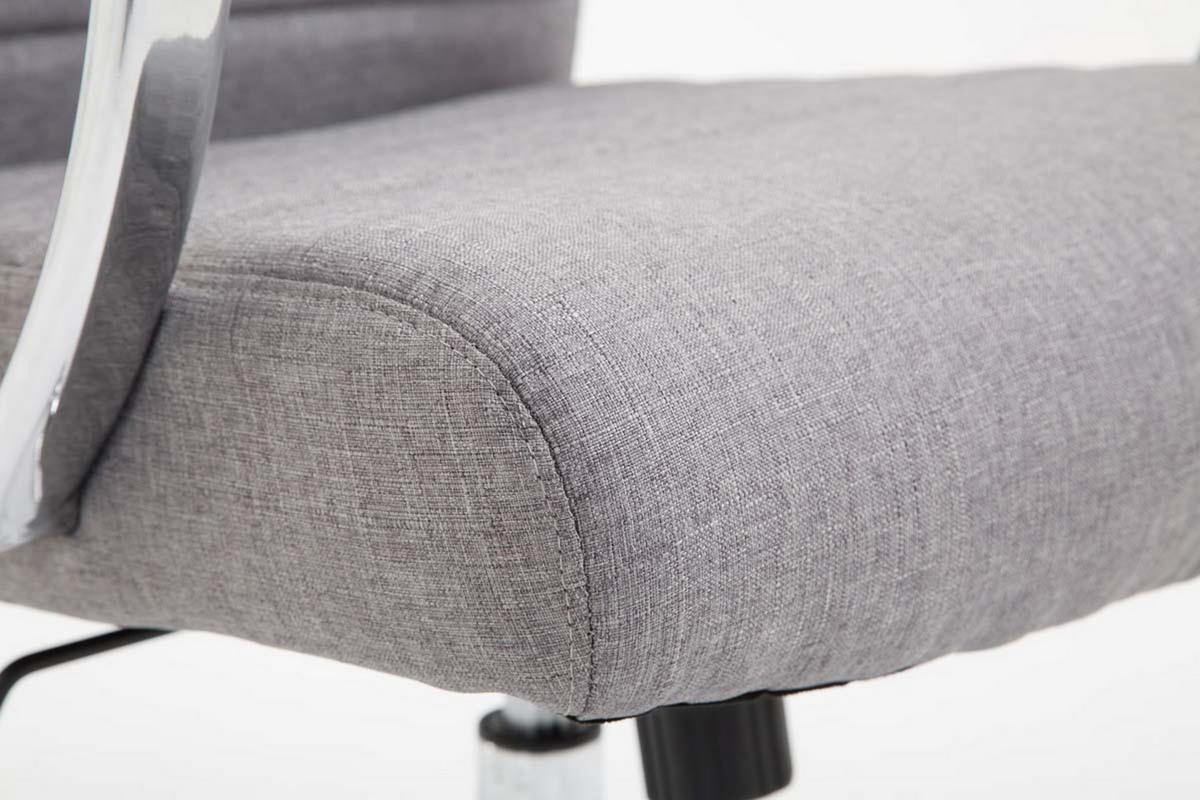 BÜROSTUHL Vallon, Stoff Grau - Grau, Textil/Metall (60/118/68cm) - TPFLiving