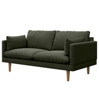 2-SITZER SOFA - Webstoff - Grau, Textil (162/83/85cm) - home24