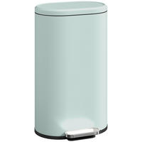 MÜLLEIMER KÜCHE 30 LITER Treteimer Soft-Close Metall Grün 36,5/61/31 cm - Grün, Metall (31/61/36.5cm) - Rolipo