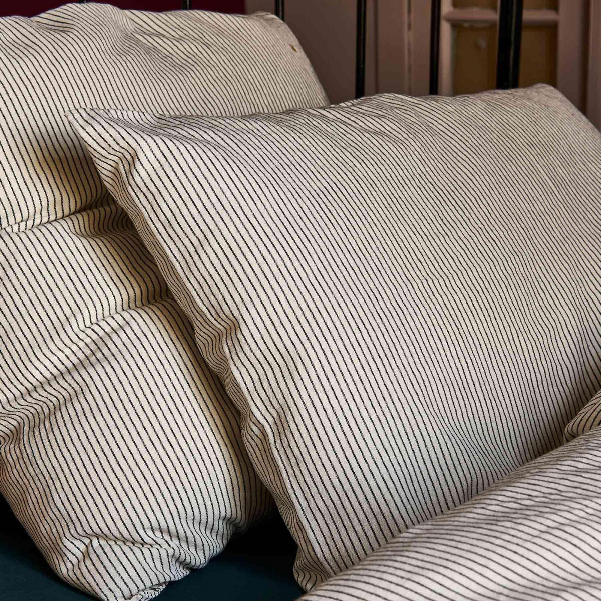 KISSENBEZUG Léonie kaviar 50 x 70 cm - Schwarz, Textil (70/50cm)