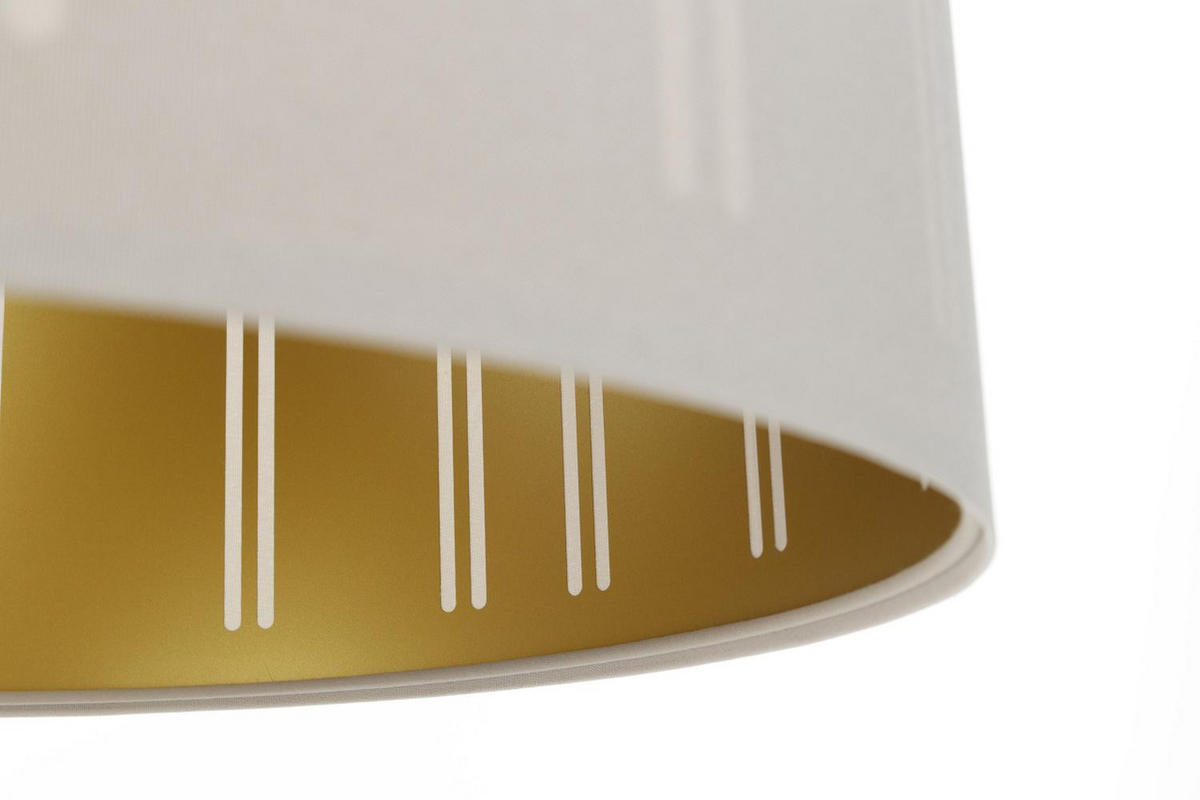 HÄNGELEUCHTE Gold 60/100 cm - Beige/Goldfarben, Kunststoff (30/0.8/100cm) - ONZENO