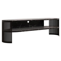 TV-LOWBOARD Fikoli Oval - Multicolor/Schwarz, Holzwerkstoff/Metall (140/40/40cm) - MIRJAN24