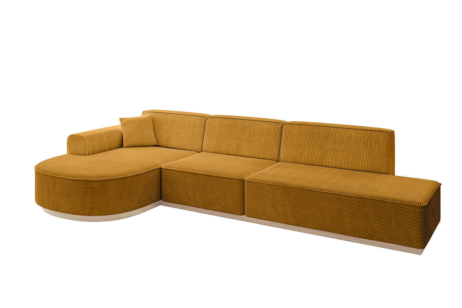 Altdecor Ecksofa Currygelb 328x171 cm