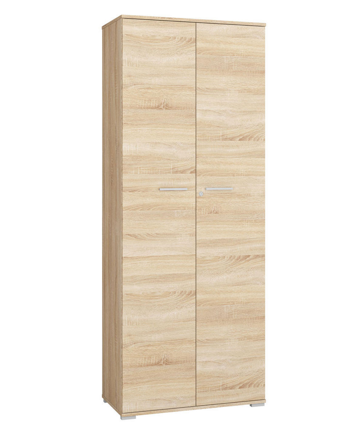 AKTENSCHRANK Optimal Sonoma Eiche hell 79 / 41 / 204cm - Braun/Grau, Holz/Holzwerkstoff (79/204/41cm) - Feldmann-Wohnen