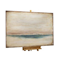 ÖLGEMÄLDE 120/80 cm - Blau/Beige, Holz/Textil (2.5/80cm) - KUNSTLOFT