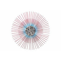 WANDDEKO Rot 80/80 cm - Rot, Metall (2.5/80/6cm) - KUNSTLOFT