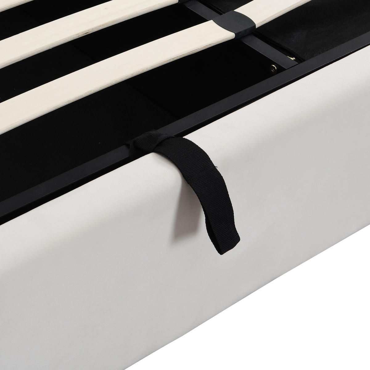 POLSTERBETT 180x200 Hydraulik 3 Schubladen Stauraum Samt Beige - Beige, Textil (180/200cm) - FLIEKS