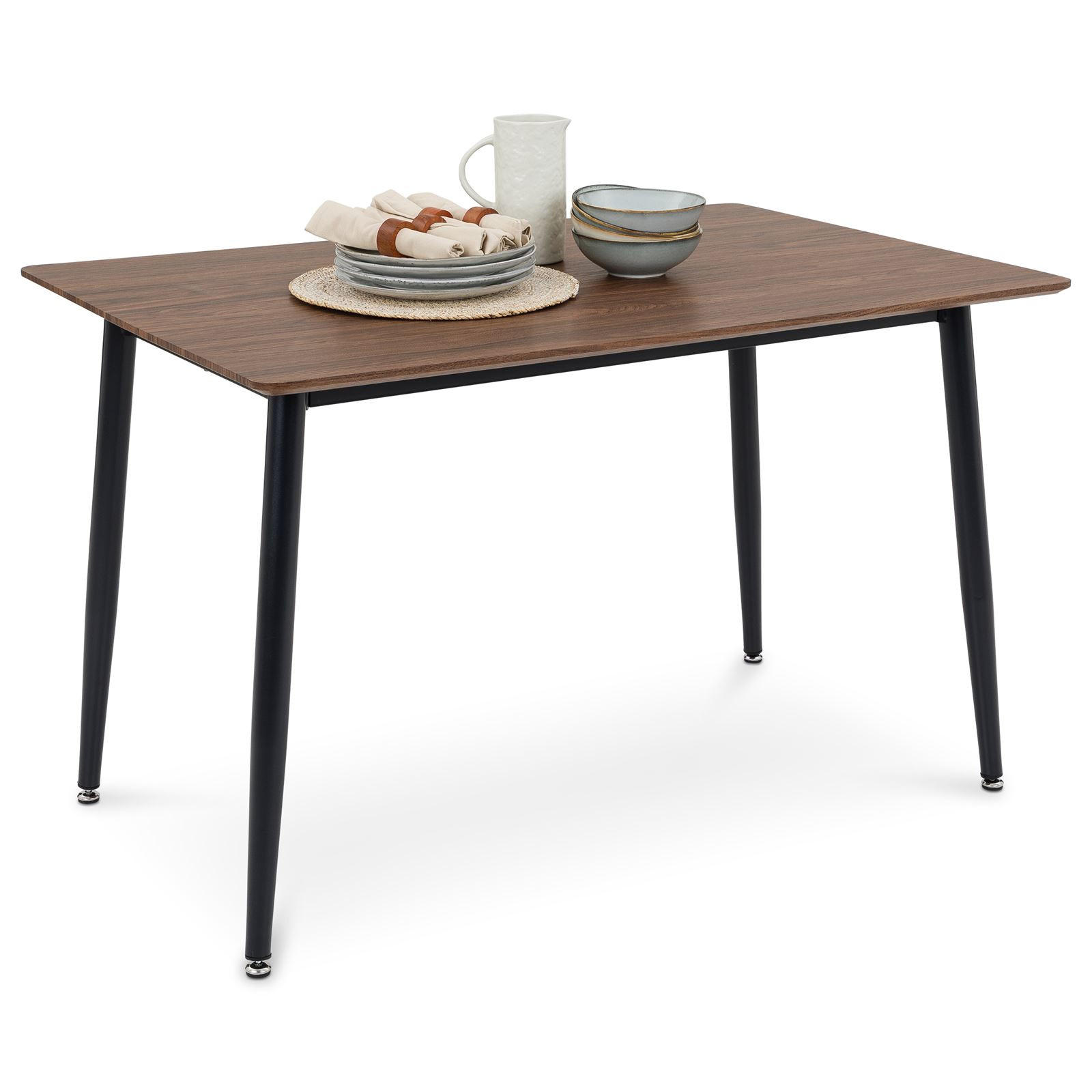 ESSTISCH NORA nussbaum - Nussbaumfarben, Holzwerkstoff/Metall (80/120/75cm) - IDIMEX