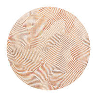 TEPPICH Indian Sand Coral 240/240 cm - Rot, Textil (240/240cm) - Louis De Poortere