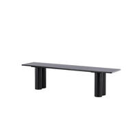 BANK OLIVIA Schwarz 180x40x45 cm - Schwarz, Holzwerkstoff (180/45/40cm) - FURNLUX