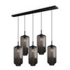 HÄNGELEUCHTE Velo 5-flammig Rauch Ø 18cm - Anthrazit/Schwarz, Glas (18/18/33cm) - s.luce