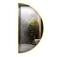 LED-SPIEGEL 50x100 cm Neutralweiß 4000K - Hellblau, Glas (50/100/0.4cm) - Wallfluent