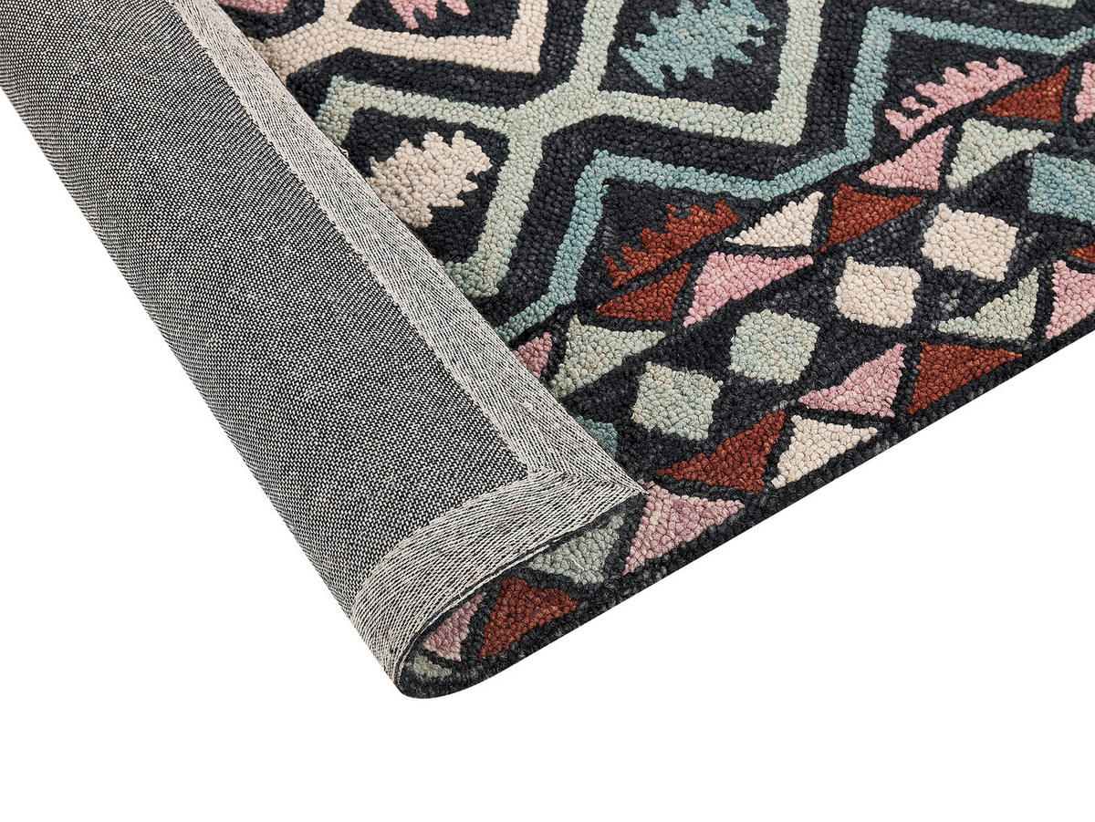 KURZFLOR-TEPPICH Haymana 230/160 cm - Multicolor, Textil (160/230cm) - Beliani