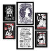 POSTER Set Mit 6 Frau In Rustikale Zitate A3 & A4 Rahmenlos - Klar, Papier (29/3cm) - Nacnic