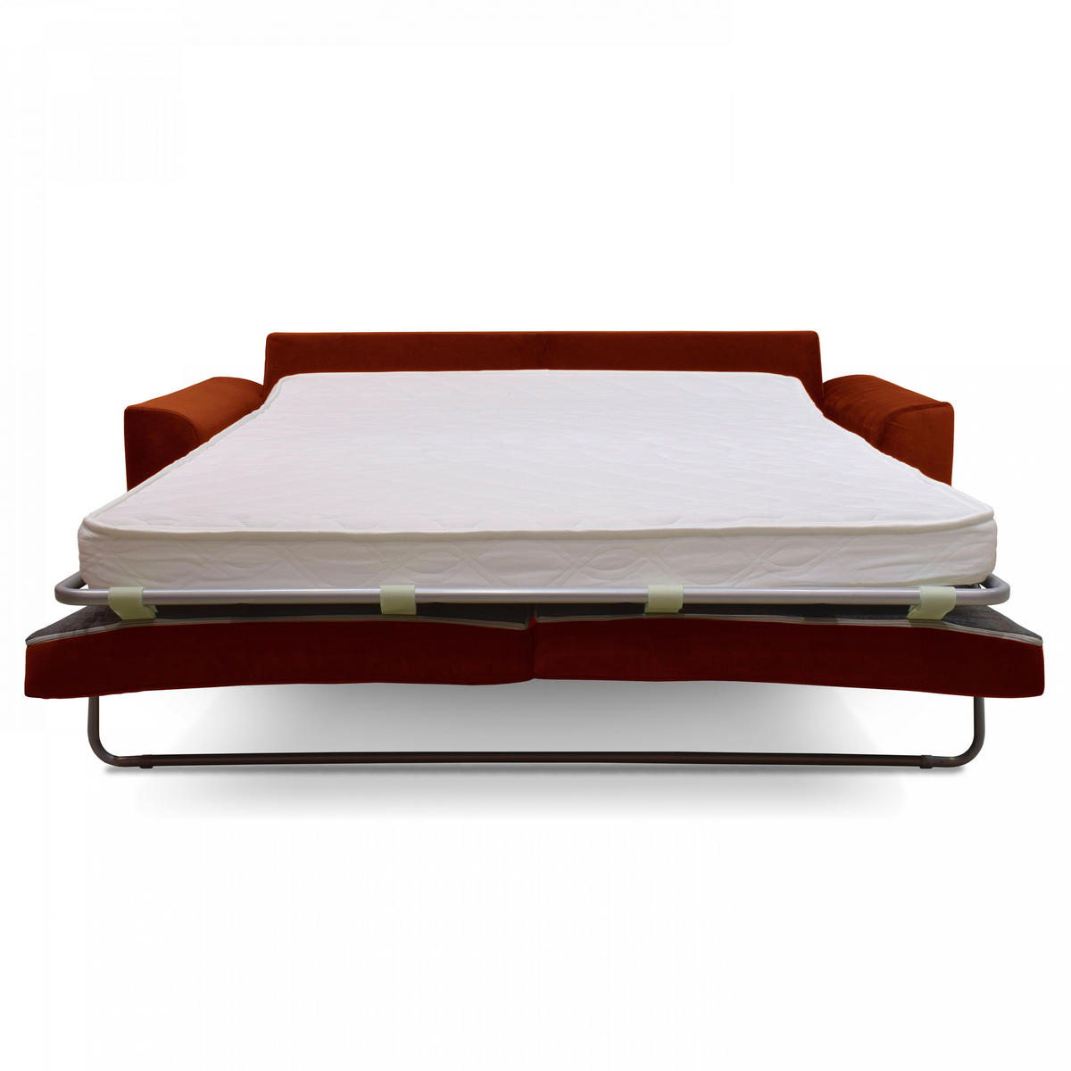 3-SITZER-SCHLAFSOFA, Stoff, Rot - Rot, Textil (97/88/205cm) - Oviala