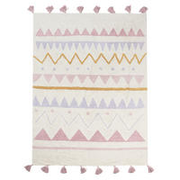 DĚTSKÝ KOBEREC Růžový 140/200 cm Bavlna Zaysan - béžová, textil (140/200cm) - Beliani