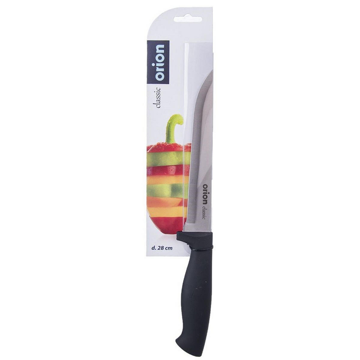 KÜCHENMESSER CLASSIC Schwarz Silber - Schwarz, Metall (28cm) - Orion 
