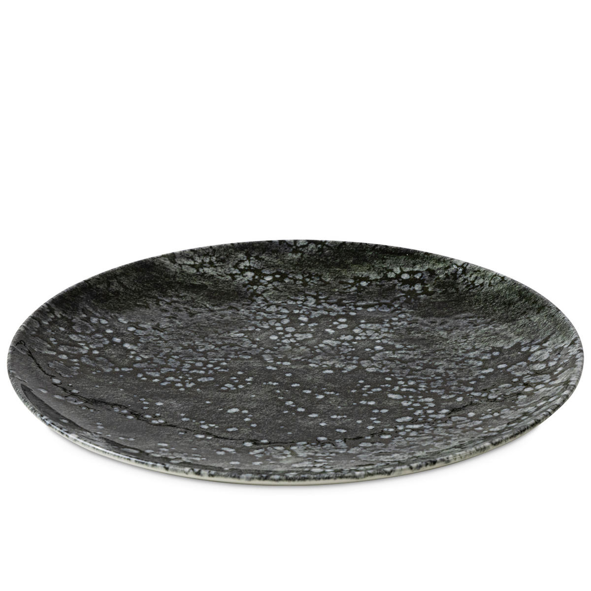 TELLER-SET MERCURO 6-tlg Dessertteller Hartporzellan - Dunkelgrau, Keramik (20/1/20cm) - KONSIMO®