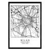 POSTER Mailand Skandinavischen Stil A4 Rahmenlos - Klar, Papier (29.7/5/21cm) - Nacnic