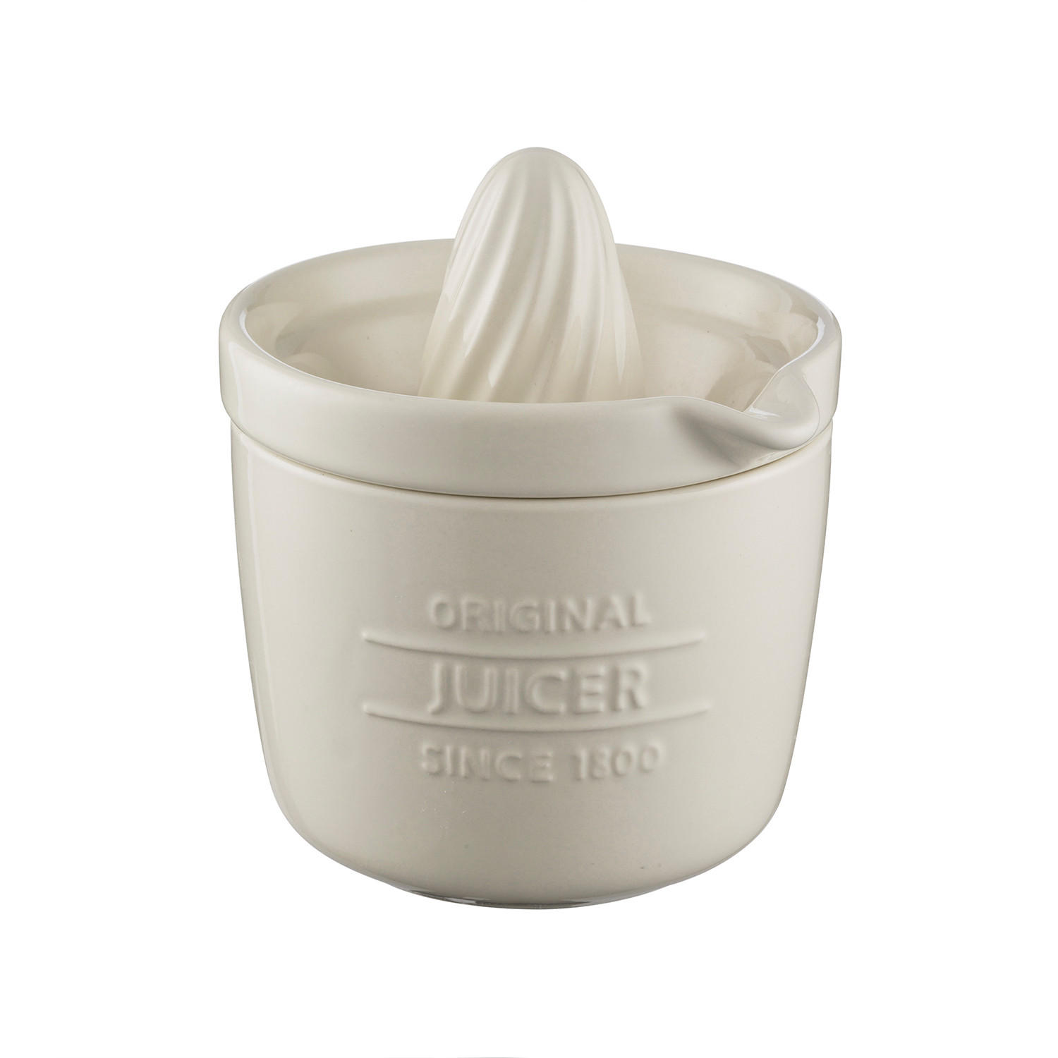 ZITRUSPRESSE/ Entsafter 3in1, 550 ml aus Steingut - Creme, Keramik (12.5cm) - Mason Cash