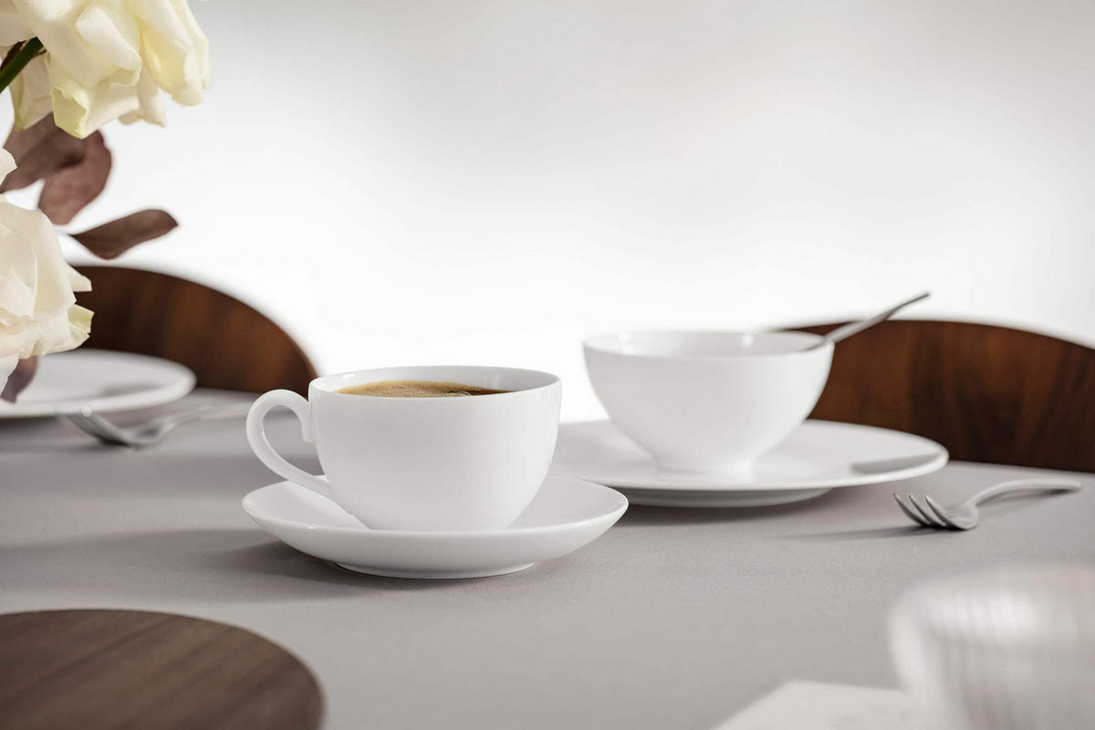 KAFFEESERVICE Royal weiß - Weiß, Keramik (1/1/1cm) - Villeroy & Boch