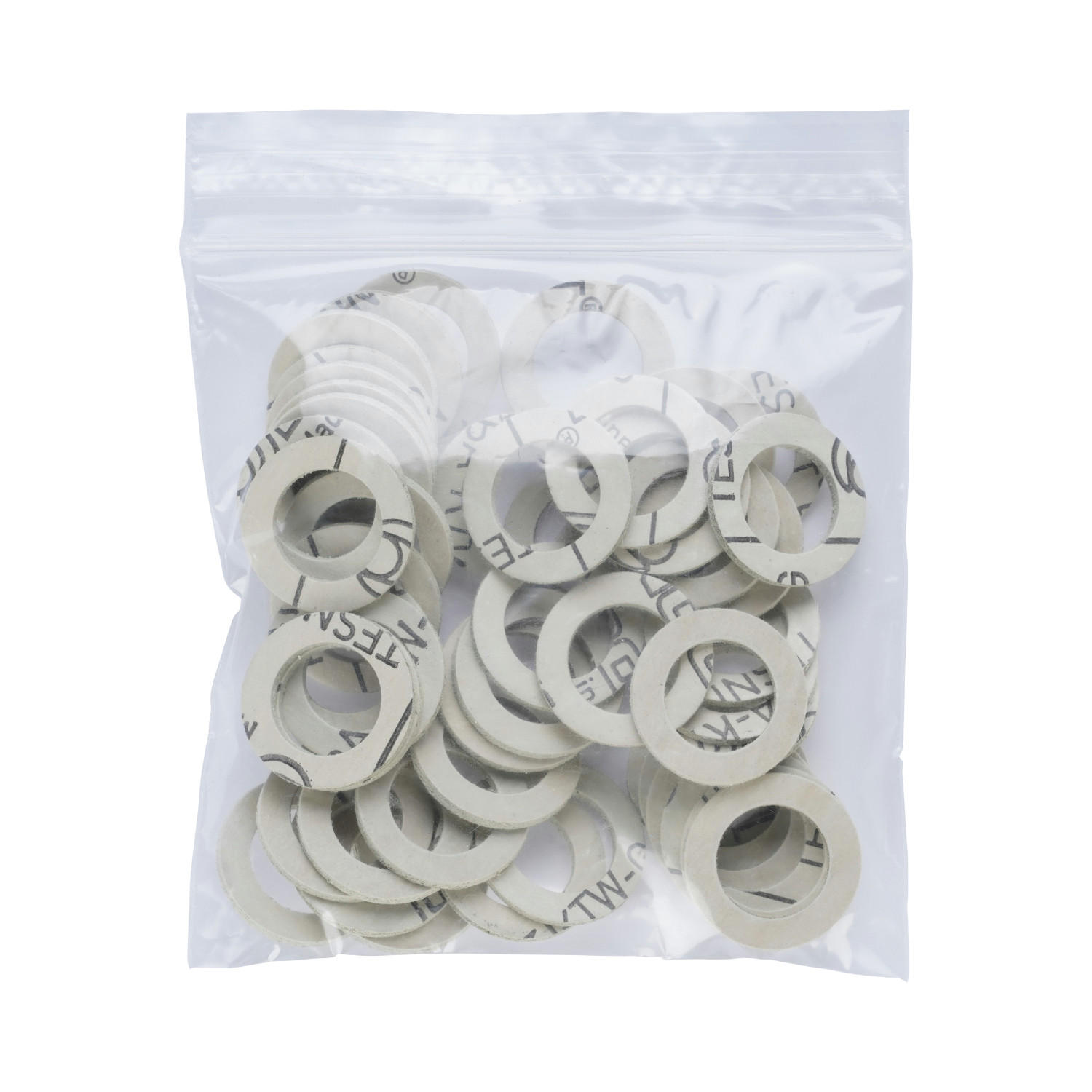 FASERDICHTUNG 18x13x2 mm weiß, 50 Stück - Grau, Kunststoff (1/1/1cm) - Airfit