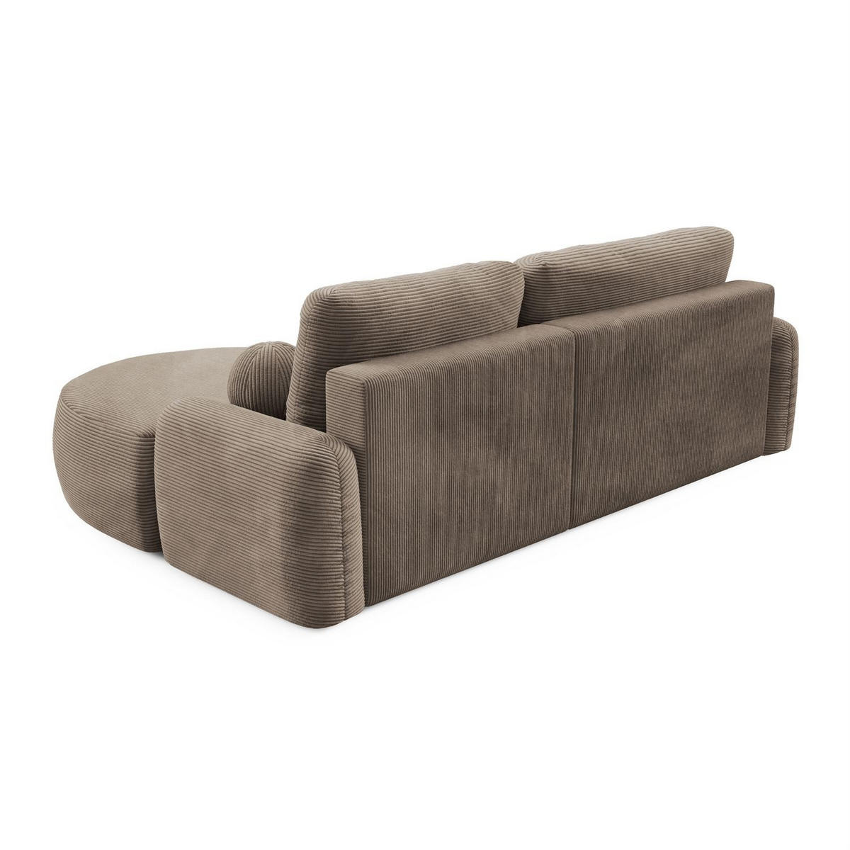 ECKSOFA CLEO II mit Schlaffunktion Version Rechte Poso 02 - Cappuccino, Kunststoff (264/172cm) - Lookway