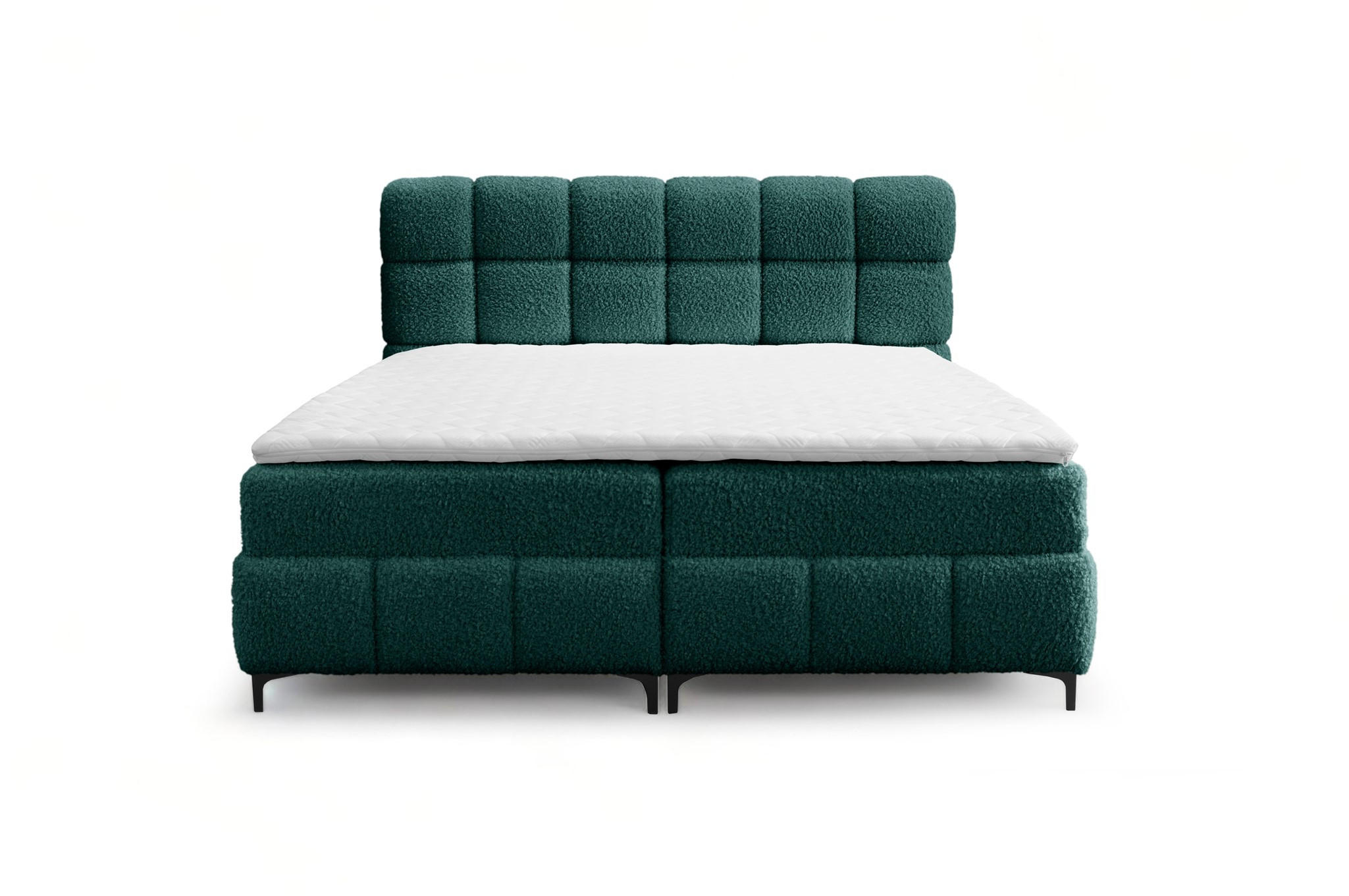 BOXBETT Sophie In Rolf - Türkis, Holzwerkstoff/Textil (100/200cm) - Fun Möbel