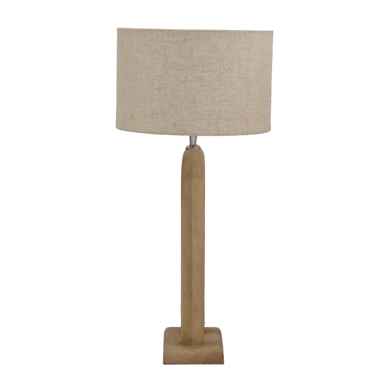TISCHLAMPE aus Mangoholz 80cm, natürlich - Braun, Holz (38/38/83cm) - Giga Meubel
