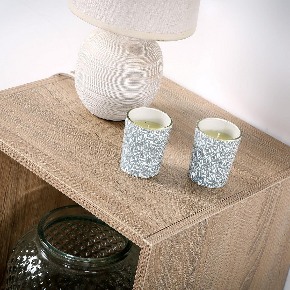 AUFBEWAHRUNGSREGAL mit 3 Fächern - L31,7 cm - Apfelbaumfarben, Holzwerkstoff (29.5/92.5/31.7cm) - Calicosy