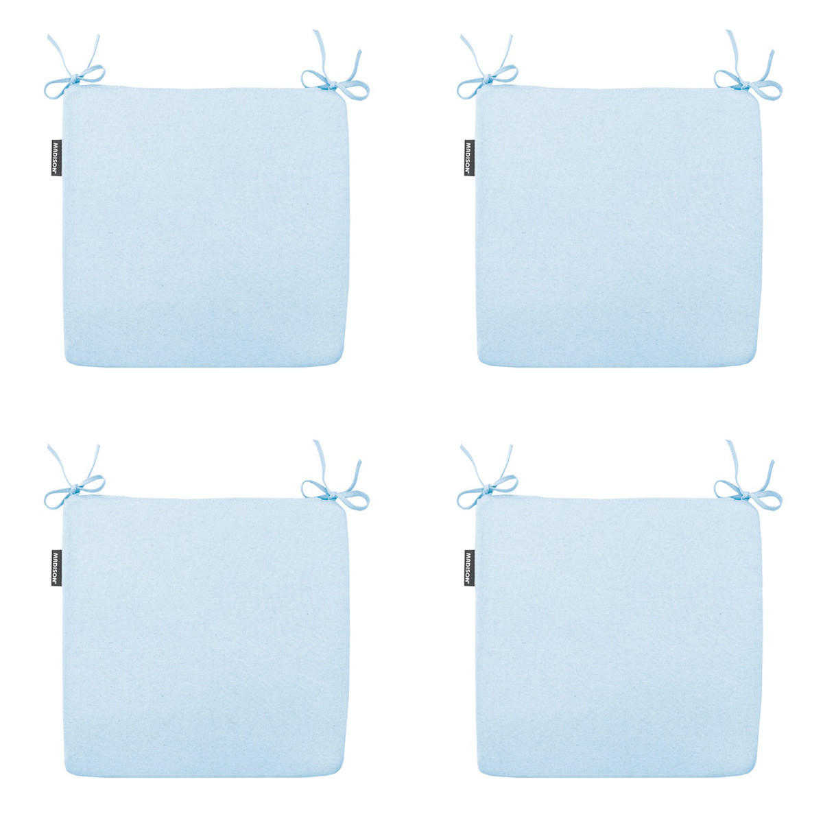 SITZKISSEN Panama 40/40 cm 4er-Set - Hellblau, Textil (40/4/40cm) - Madison