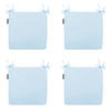 SITZKISSEN Panama 40/40 cm 4er-Set - Hellblau, Textil (40/4/40cm) - Madison