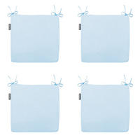 SITZKISSEN Panama 40/40 cm 4er-Set - Hellblau, Textil (40/4/40cm) - Madison