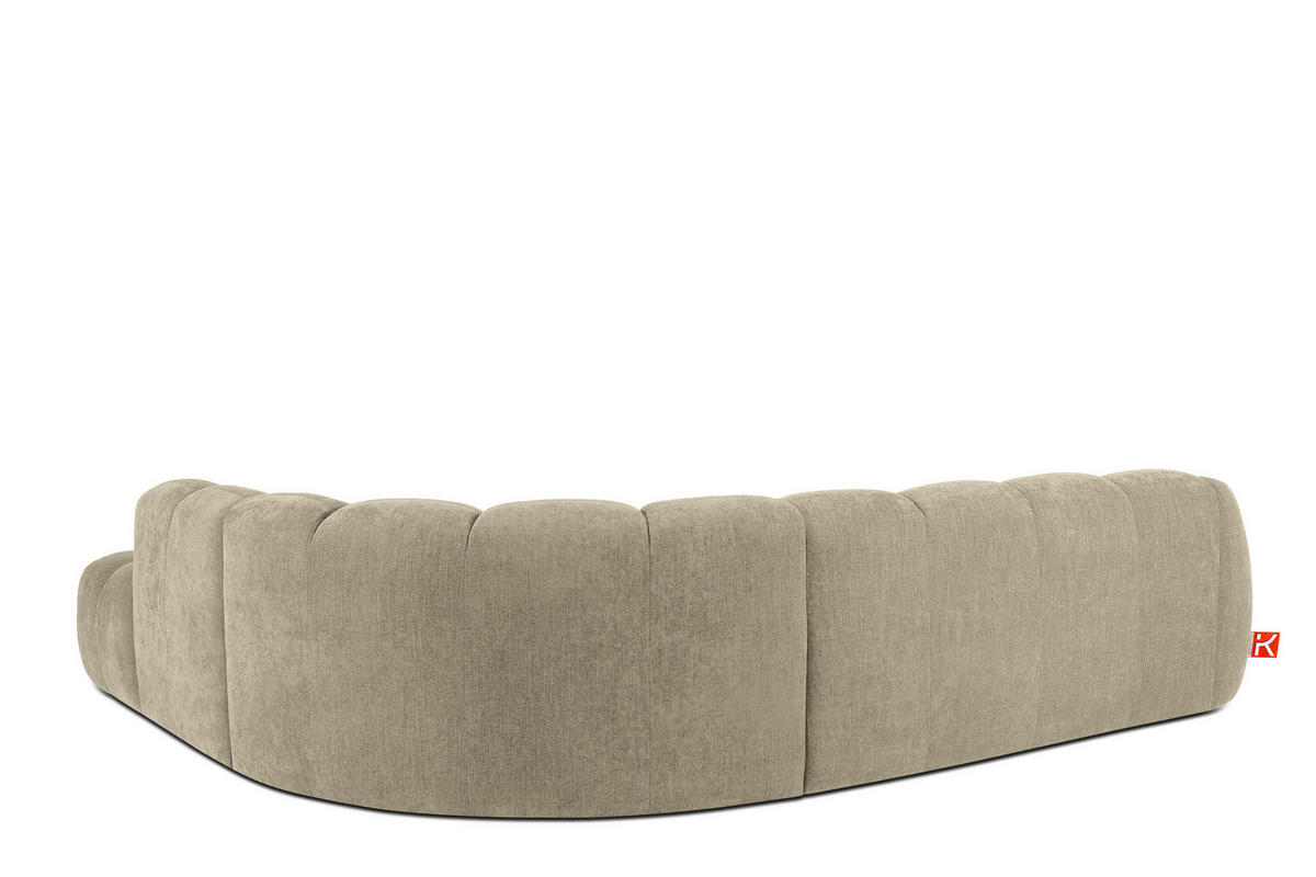 ECKSOFA RECHTS FLAVA, Sandfarben - Sandfarben, Holz/Holzwerkstoff (310/274cm) - KONSIMO®