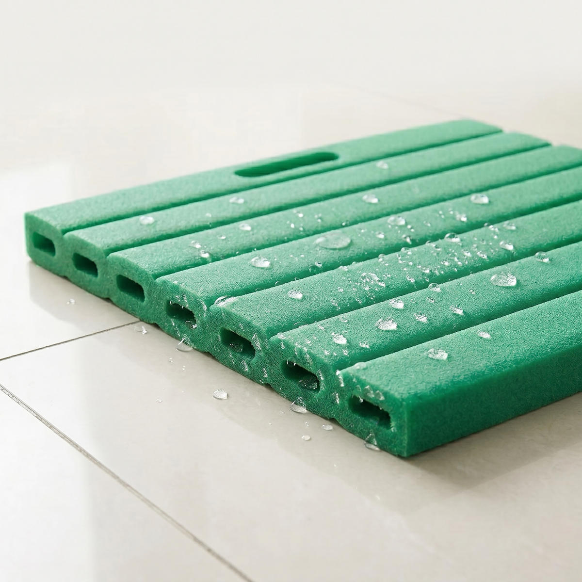 PODLOŽKA pod kolená, 2 ks - zelená, plast (35/30cm) - Relaxdays