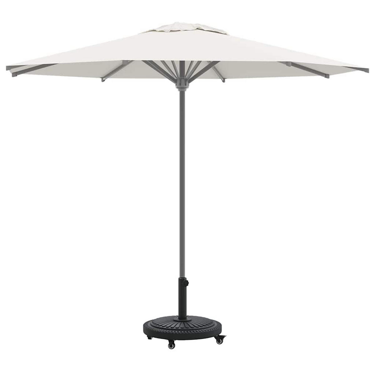 SONNENSCHIRMSTÄNDER Art Deco Schwarz Ø 45/39.5 Cm Eisen - Schwarz, Kunststoff (45/45cm) - vidaXL