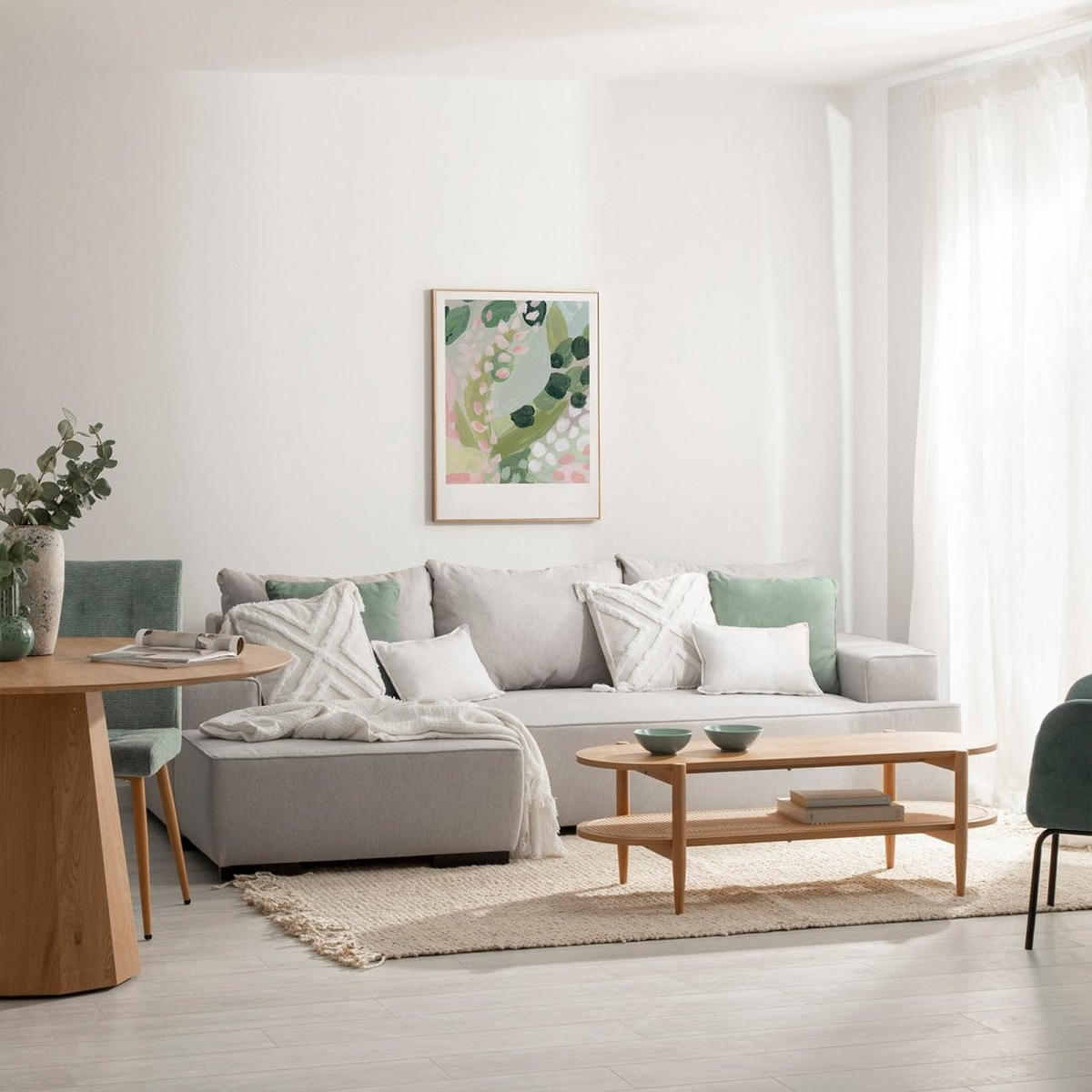 COUCHTISCH FESTER Natura Natürlich 120 cm x 40 cm - Naturfarben, Holzwerkstoff (50/120/40cm) - Klast Home