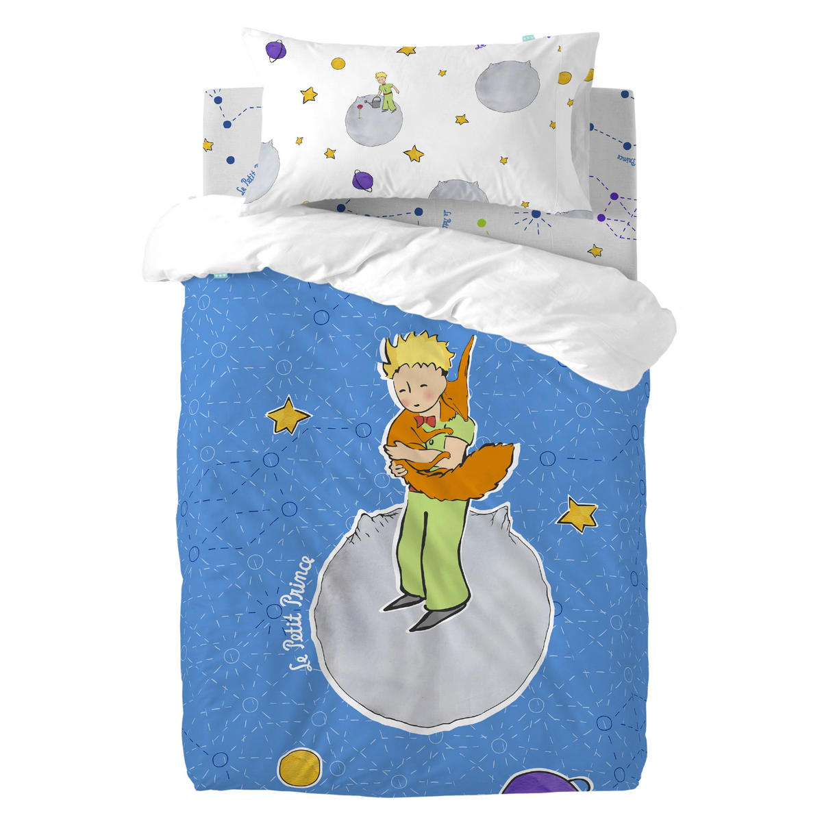 BETTBEZUG 2er-Set teiliges accolade 115x145 cm (kinderbett) mehrfarbig - Multicolor, Textil (115/145cm) - Happy Friday