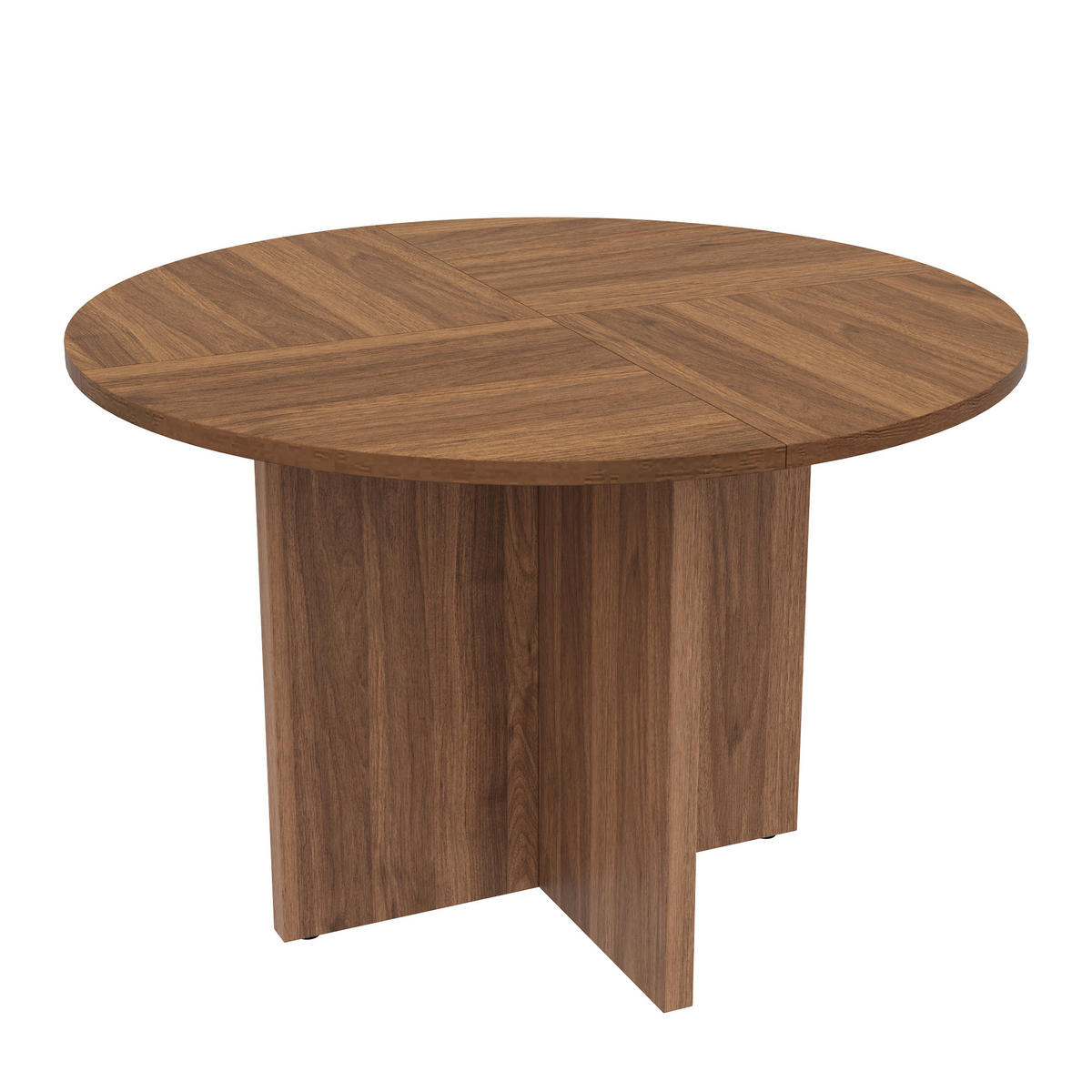ESSTISCH Rund 120cm Walnuss Skandinavisch Modern - Walnussfarben, Holzwerkstoff (120/120/75cm) - FLIEKS
