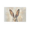 FUSSMATTE Hase - Ohren - Braun 90x60 cm - Beige, Kunststoff (60/90cm) - MuchoWow
